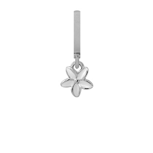 Christina Collect white enamelled flower silver pendant 